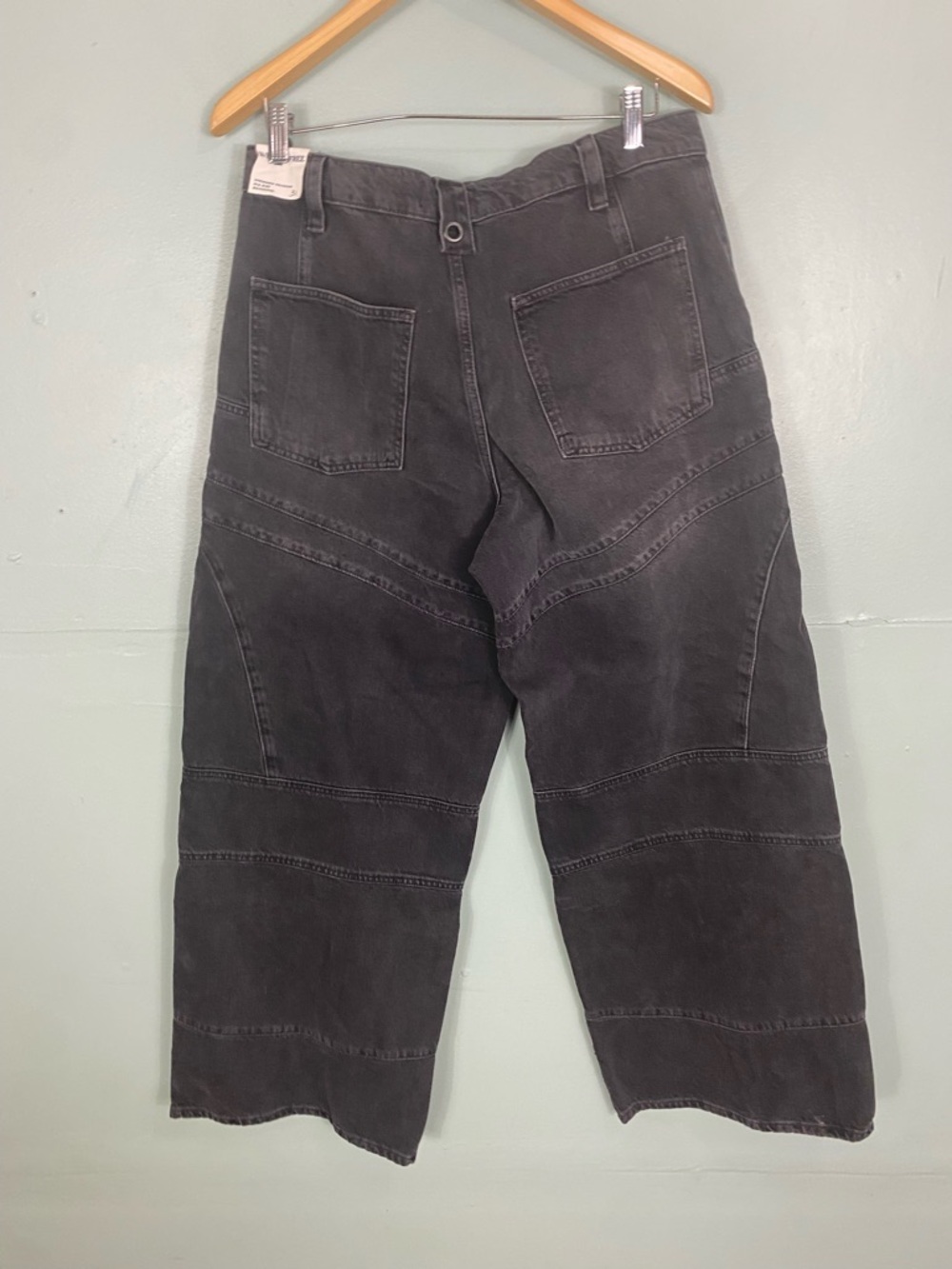 Free People Unknown Reasons Mid Rise Boyfriend Moto Straight Jeans Size 31 - Picture 5 of 7